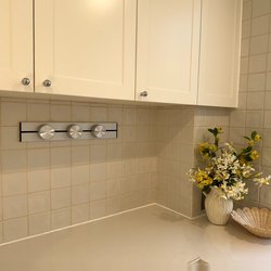 French Pearl Glaze Small Square Tiles, Retro Handmade Tiles, Kitchen Wall Tiles, Bathroom Background Wall, Bathroom Small Square Tiles