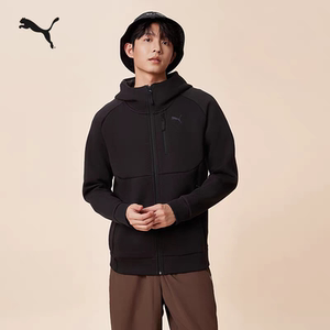 
Slim solid color running sports jacket for men PUMA official new winter casual zipper jacket 626143