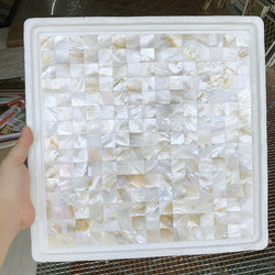 20 Dense Light Oil-Patterned Natural Shell Mosaic Bathroom Tiles Bar Counter Living Room Background Wall Self-Adhesive Wall Stickers