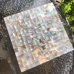 Colorful Oil Flower Shell Mosaic Self-Adhesive Wall Stickers Bathroom Tile Background Wall Balcony Decoration Anti-Window Sill Renovation