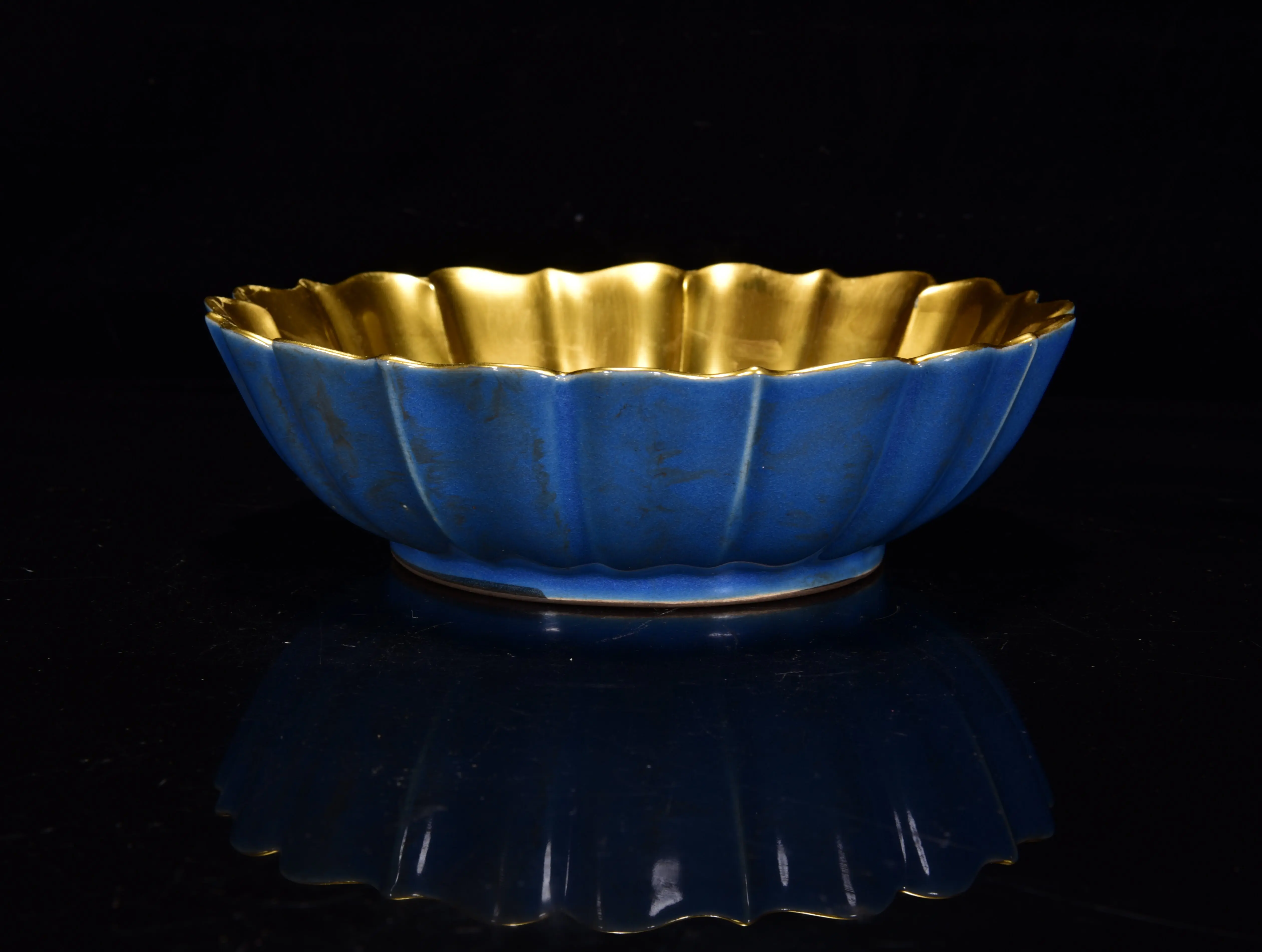 宋時代 汝窯 古陶瓷器 ▽鴻▽宋時代 陶磁器 汝窯青釉御題詩包銀口三足