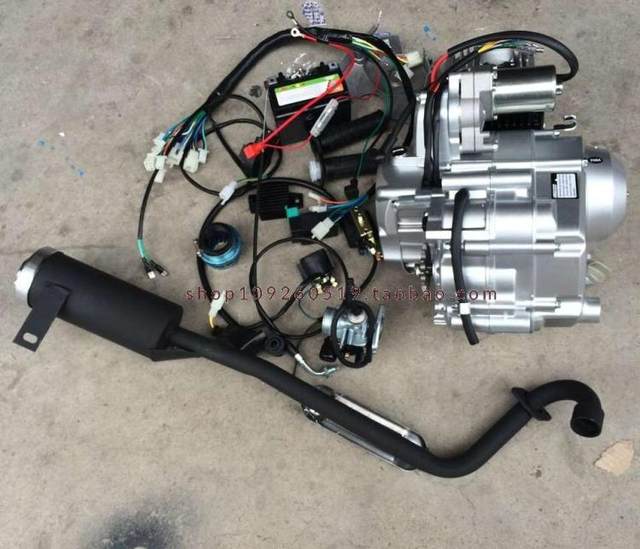 Modified kart, tricycle, motorcycle engine, four-wheeled ATV, expanded cylinder 125 engine block