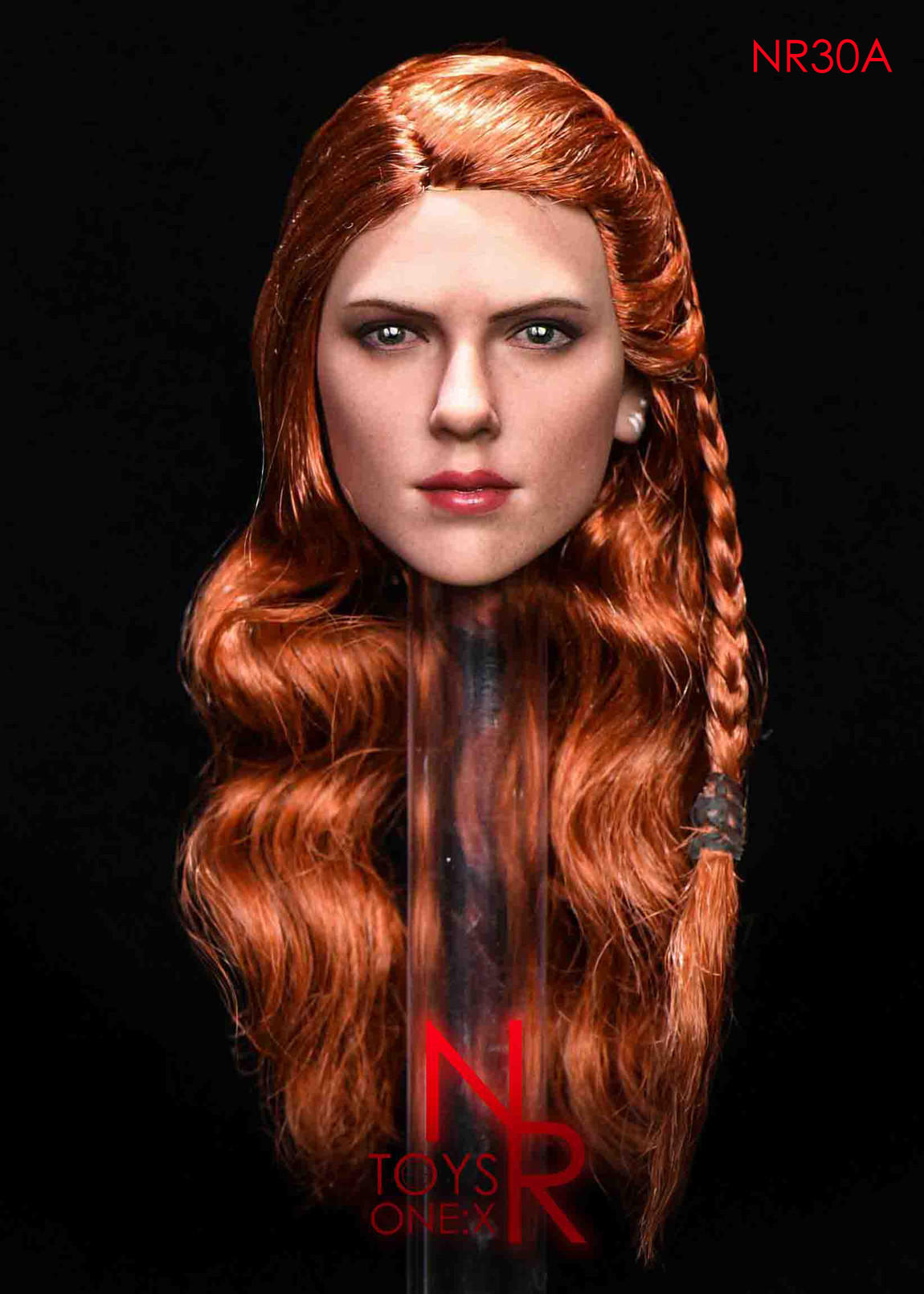 现货nrtoys16兵人黑寡妇70植发女头雕散件适合女兵人偶素体