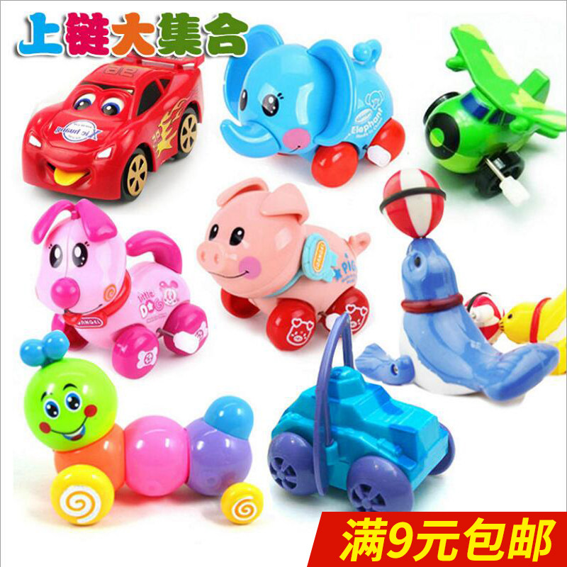 Toyvian 4 Jouets Animaux à Remonter – Lot De 4, Sans Piles, Vintage Pour Enfants