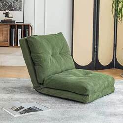 Tatami Sofa That Can Recline and Sleep, Single Japanese-Style Chair for Balcony, Foldable Backrest Chair, Floor Bay Window Lazy Recliner