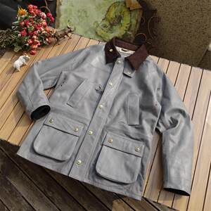 
Japanese Hyogo Cowhide Bedale British retro work clothes windbreaker hunting mid-length jacket BBR universal for men and women
