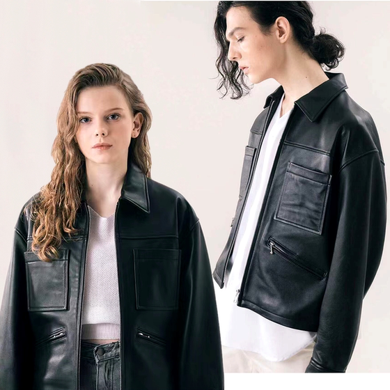 [Men's and Women's Wear] New Type of Sheepskin Leather Jacket Exported to Japan with Trendy, Lightweight, and Comfortable silhouette