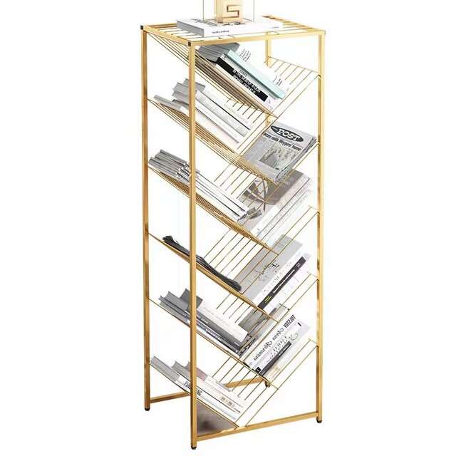 Small Layered Book Rack Simple Bookshelf Minimalist Floor Multi-layer Storage Rack Accessible ...