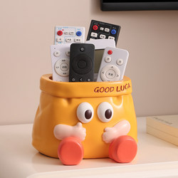 Fun Paper Bag Remote Control Storage Box, Creative Light Luxury High-End Tv Cabinet Decoration Ornament, Housewarming Gift