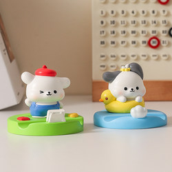Cute Pacha Puppy Phone Stand, Office Desktop Decoration, Good Stuff for Your Workstation, Emotional Healing Ornament, Gift