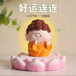 Buddhist Tathagata Phone Stand Ornament, Healing and Emotionally Stabilizing, Office Workstation Desktop Decoration Gift for Girls