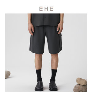 
EHE men's elastic moisture-absorbent silhouette loose street style breathable solid color casual shorts men's spring new style