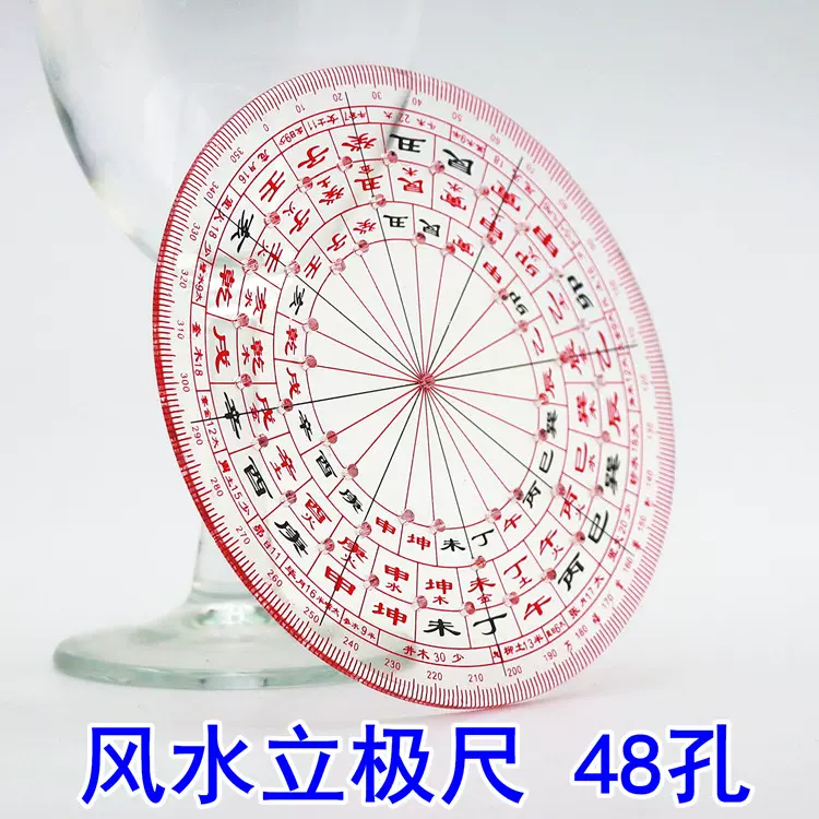 透明先生風水法具帝華二十四山方位牌