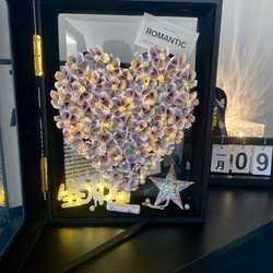 High-End Portable Heart-Shaped Flower Box 1314 Gift Box for Boyfriend/Girlfriend Birthday Gift Qixi DIY Luxury Flower Gift Box