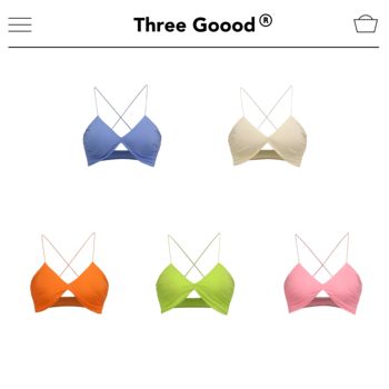 THREEGOOOD/Sanji Mibo Swimsuit Sling Strap