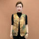 New Chinese style round neck buckle vest for middle-aged and elderly women mothers