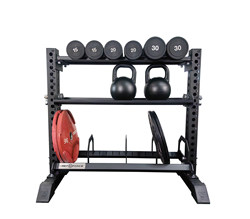 Repforce Three-Layer Dumbbell Rack Kettlebell Rack Barbell Plate Rack
