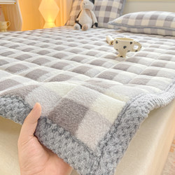 Milk Velvet Mattress Pad, Soft Cushion for Home Use, Thickened for Dormitory Students, Single Bed Pad, Winter Fleece Blanket Mattress