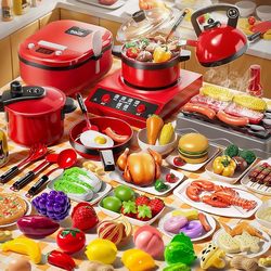 Children's Pretend Play Kitchenware Baby Kitchen Toy Full Set Simulation Cooking Set 2 Girls Educational Toys 1 to 3 Years Old 6