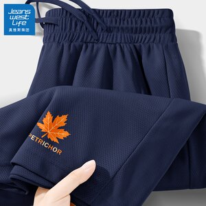 
Jeanswest outdoor shorts men's summer thin youth mesh five-quarter pants quick-drying sports men's pants Q