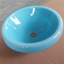 Tempered Glass Round Washbasin, Single Basin, Above Counter, under Counter, Semi-Embedded Washbasin, Handwashing Basin, Face Washing Basin, Washing Basin