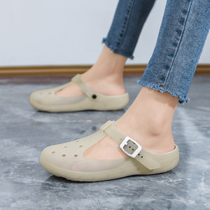 
2026 new summer thick-soled Baotou with skirt and outer sandals fashion women's model 0314d