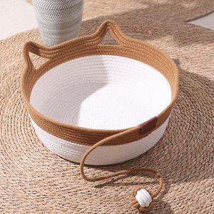 
Rattan cat nest and cat scratching board, one-piece hand-woven cat nest mat for all seasons, summer kennel pet supplies