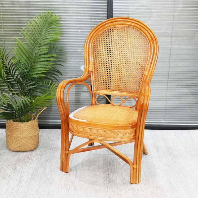Rattan chair single -person office chair computer seats, vine woven ...