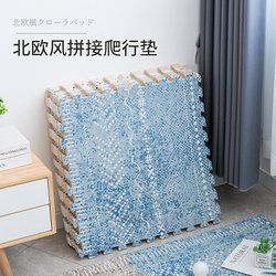 Thickened Baby Crawling Mat, Anti-Fall, Shock-Absorbing Foam Mat, Soundproof Tatami Crawling Mat, Odorless Interlocking Floor Mat