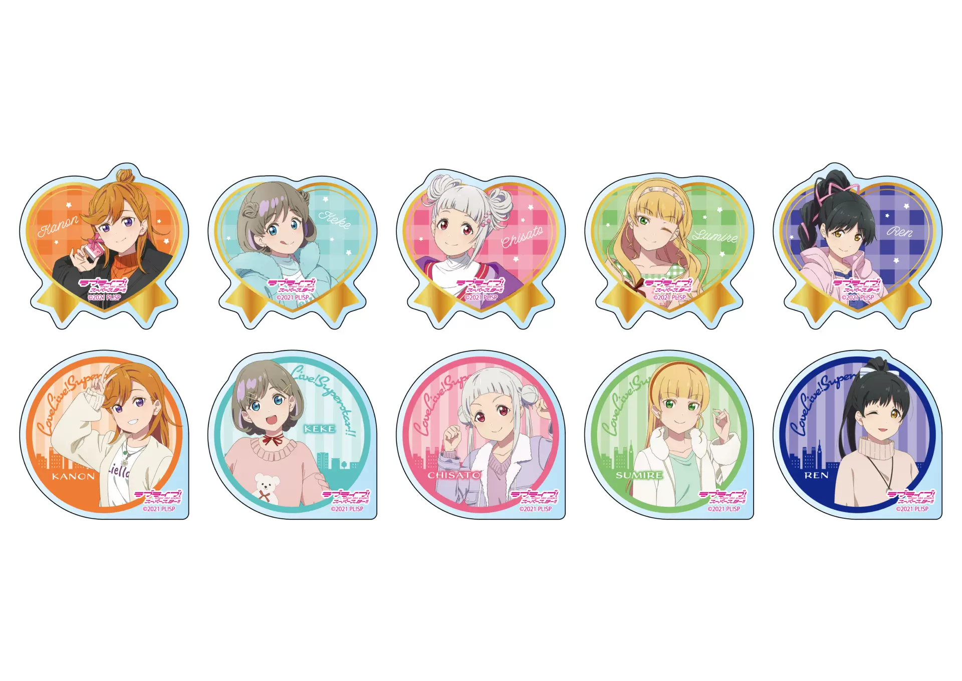 現貨日版lovelive Superstar Liella 情人節東京塔唐可可徽章