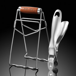 304 Stainless Steel Anti-Scalding Bowl Clamp, Plate Lifting Tool, Household Kitchen Plate Clamp, Non-Slip Steamer Pot Clamp, Steamed Vegetable Clamp