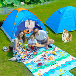 Youlepeng Hand-Assembled Tent for Family, 2-3 Person Camping Tent, Foldable Portable Equipment, Travel Tent Set