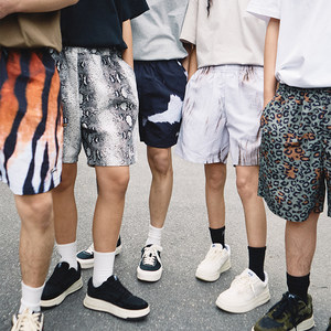 Remedy Summer Animal Tattoo Sports Five -point Pants American Tide Speed ​​Speed ​​Nylon Casual shorts Men and women
