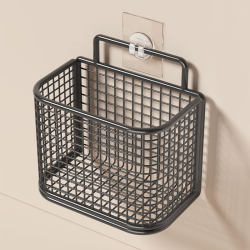 Bathroom Storage Rack, Bathroom Kitchen No-Drill Drainage Hanging Basket, Washbasin Cosmetics, Face Towel Storage Basket