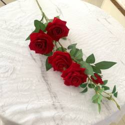 5 high-quality simulated roses fake flowers and real flowers living room decoration floor-standing dining table decoration insert silk bouquet