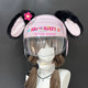 Detachable cute helmet rabbit ears decoration motorcycle motorcycle electric car female riding ski riding helmet accessories