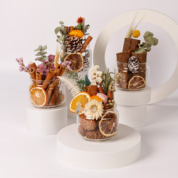 New Year's Gift Cinnamon Wealth-Attracting Ornament Flameless Aromatherapy Home Indoor Dried Flowers Long-Lasting Fragrance Practical DIY for Girls