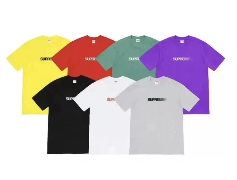 現貨Supreme Motion Logo Tee 幻影字母Boxlogo 短袖圓領T恤-Taobao