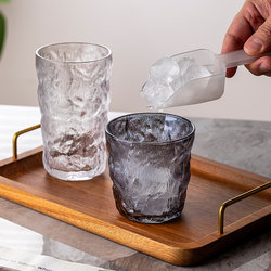 Glacier Cup Tree Pattern Frosted Transparent Glass Drinking Cup Household Water Cup Juice Drink Coffee Cup Beer Cup