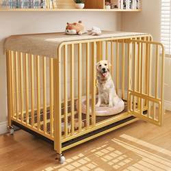 Dog Cage with Toilet for Large, Medium, and Small Dogs, Separate Automatic Waste Cleaning, Pet Cat and Rabbit Cage, One Bedroom, One Living Room, One Bathroom Dog Cage