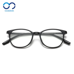 Plain Anti-fog Color-changing Anti-blue Light Ultra-light Tr90 Round Myopia Glasses Frame Can Be Matched With A Small Face With Height For Men And Women