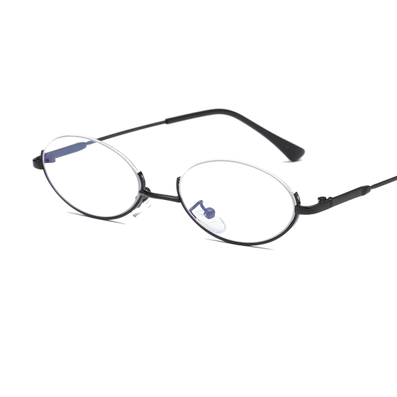 
Lower half-frame glasses frame for women with concave shape, two-dimensional radiation-proof glasses frame, Internet celebrity model for women with myopia, finished product with degree