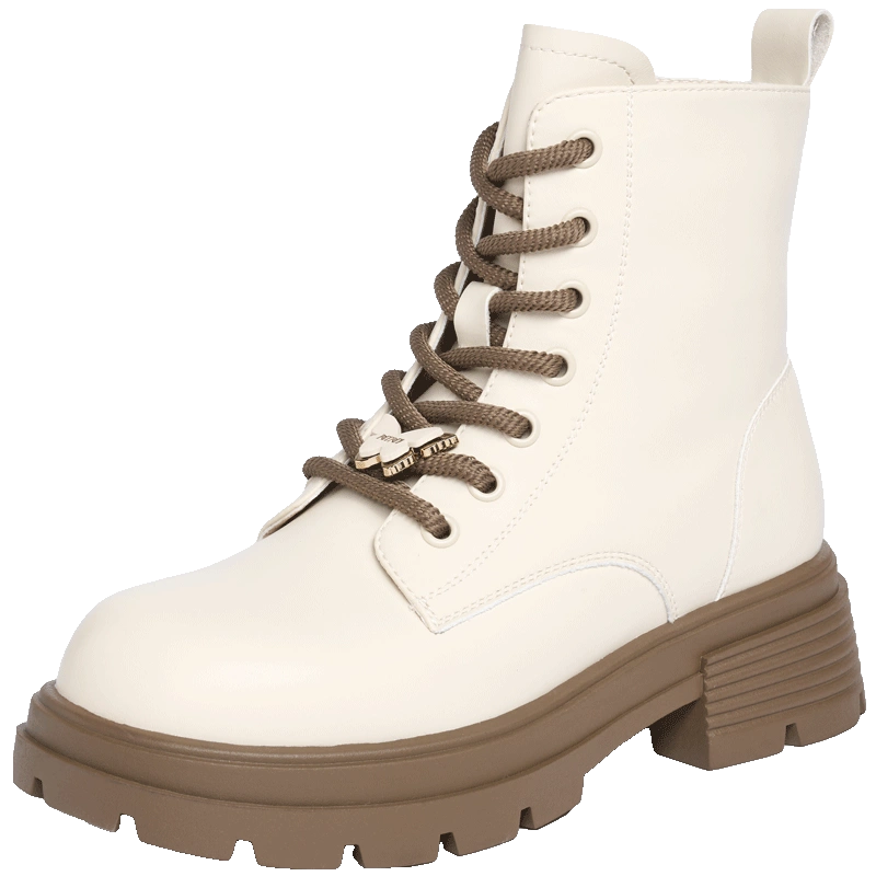 卓诗尼2023白色马丁靴女鞋短靴新款靴线下专柜商场同款351S68305-Taobao 