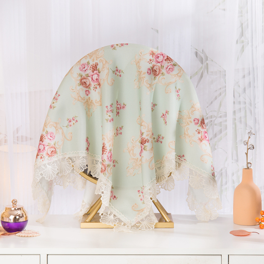 Lace Mirror Cover Cloth - Round Dressing Table Cover