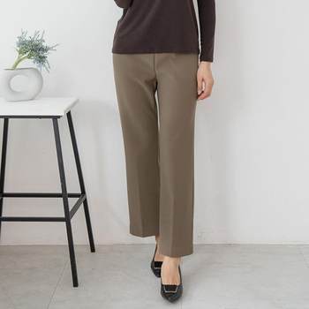 
Korean fleece trousers, elastic straight pants for moms