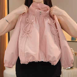 Girls' Jacket Spring 2026 New Korean Style Fashionable Jacket for Older Children Baseball Jacket Spring and Autumn Stylish Cardigan