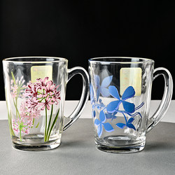 Lemeiya Microwave Oven Heat-Resistant Glass Cup for Home Use, High-Temperature Resistant Breakfast Milk Cup, Office Water Cup, Drinking Cup