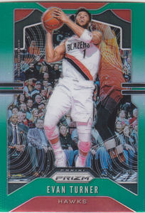 NBA star Cappanini 1920 Prizm Puca Green Refraction # 119 Evan Turner