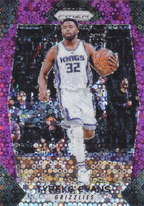 
NBA Panini Star Card Prizm1718 Puka Purple Bubble Refraction Set 75 Edition #207 Evans