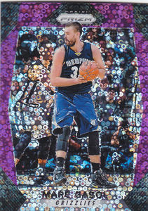 
NBA Panini star card Prizm1718 Purple bubble refraction set 75 #204 Mark Gasol